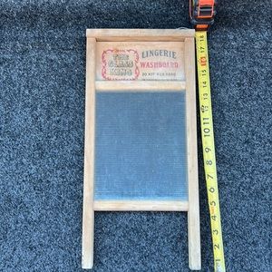 Old glass washboard.